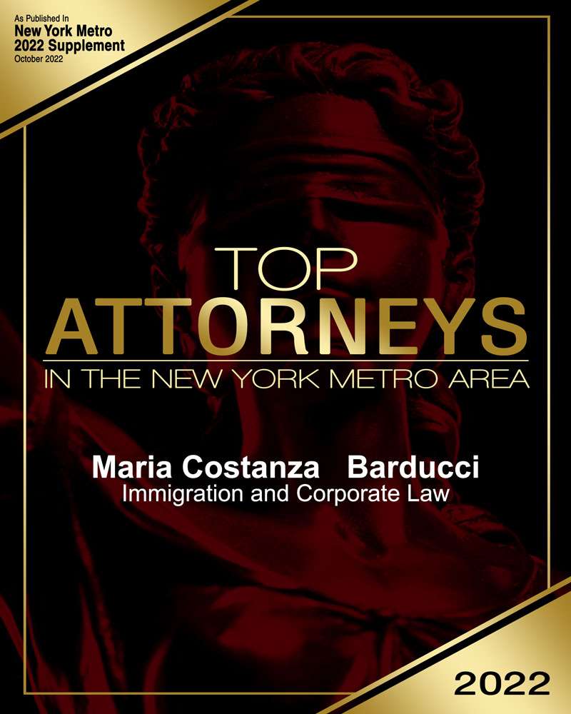Top Attorneys in the NY-METRO-AREA Immigration and corporate Law to Maria Costanza Barducci